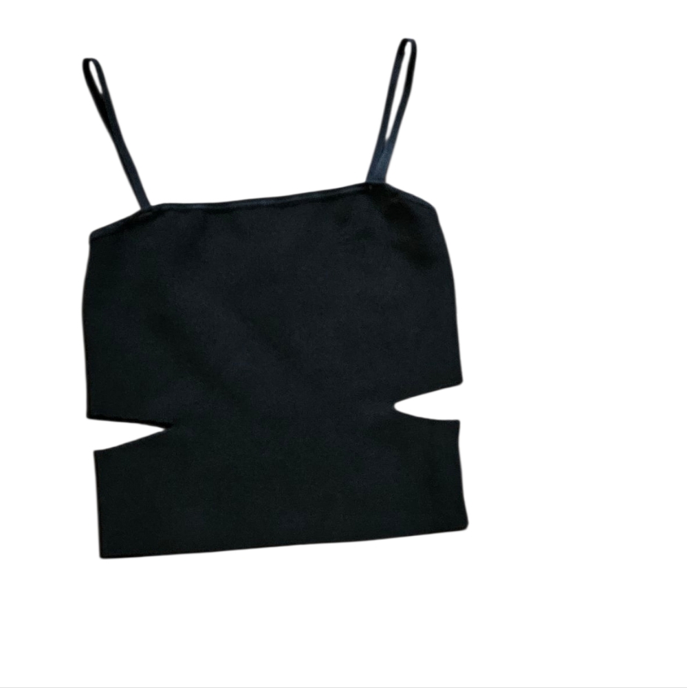 Seek The Label Black Cut-Out Tank Top Size S